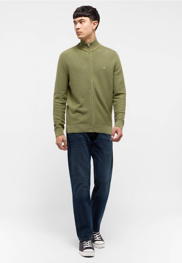 Mustang Style Escondido Oil Green 1015476 6273 MĘSKI SWETER