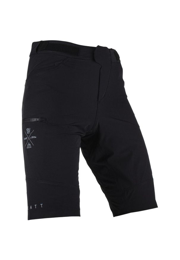 Spodenki rowerowe (+spodenki kolarskie z pampersem w zestawie) LEATT Shorts. Kolor: czarny. Długość: krótkie. Sezon: lato. Sport: kolarstwo