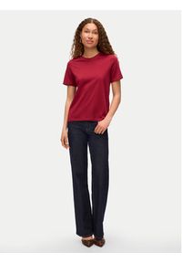 Vero Moda T-Shirt Paulina 10316991 Czerwony Regular Fit. Kolor: czerwony. Materiał: bawełna #4