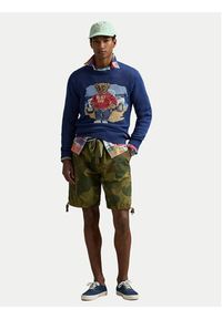 Polo Ralph Lauren Sweter 710964798001 Granatowy Regular Fit. Typ kołnierza: polo. Kolor: niebieski. Materiał: bawełna #6