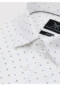 PAKO LORENTE – Elegancka koszula męska w delikatny wzorek P24SF-1X-021-B-S - Pako Lorente. Okazja: na co dzień. Materiał: elastan, jeans. Styl: elegancki