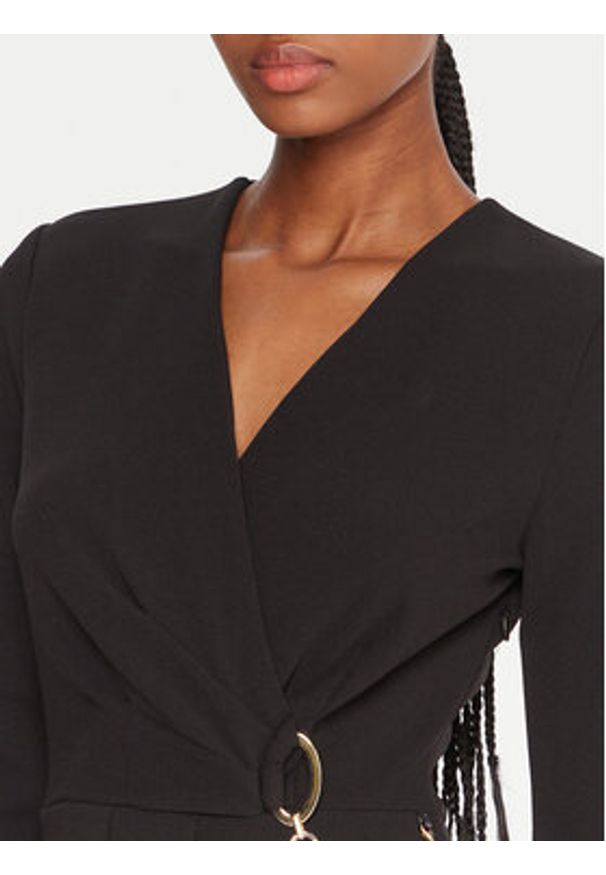 Rinascimento Sukienka koktajlowa CFC0020071002 Czarny Regular Fit. Kolor: czarny. Materiał: syntetyk. Styl: wizytowy