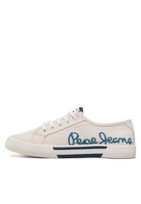 Pepe Jeans Tenisówki Brady Denim W PLS31438 Biały. Kolor: biały. Materiał: materiał #3