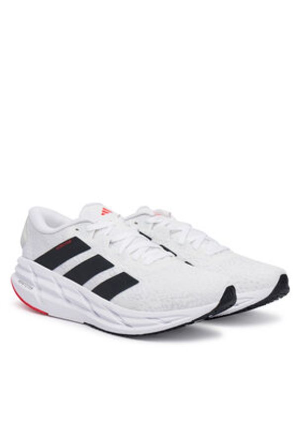 Adidas - adidas Buty do biegania adistar 4 JR0317 Biały. Kolor: biały. Materiał: materiał