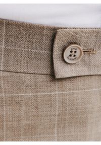 Pako Lorente - PAKO LORENTE – Garniturowe spodnie męskie w kratę. Okazja: na spotkanie biznesowe. Materiał: wełna. Styl: biznesowy, elegancki #9