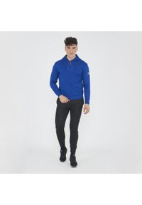 LEGEA - Dres sportowy kompletny SABURO męski. Kolor: niebieski. Materiał: dresówka. Sport: fitness #1