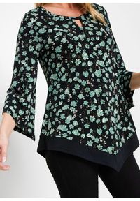 bonprix - Tunika shirtowa. Typ kołnierza: dekolt w serek. Kolor: zielony. Styl: klasyczny #2