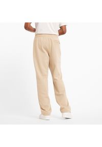 Spodnie męskie New Balance MP44587SNW – beżowe. Kolor: beżowy. Materiał: poliester, bawełna #4