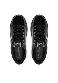 Karl Lagerfeld - KARL LAGERFELD Sneakersy KL62531U Czarny. Kolor: czarny. Materiał: lakier, skóra