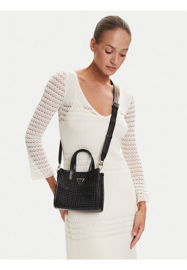 Guess Torebka Brigitta Mini HWWZ72 06770 Czarny. Kolor: czarny. Materiał: skórzane