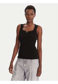 BOSS Sweter Fiura 50543939 Czarny Regular Fit. Kolor: czarny. Materiał: syntetyk, wiskoza #1