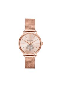 Zegarek Michael Kors - Portia MK3845 Rose Gold/Rose Gold. Kolor: różowy. Styl: casual, klasyczny #1