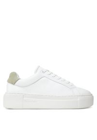 Calvin Klein Sneakersy Ff Cupsole Lace Up Lth HW0HW02570 Biały. Kolor: biały. Materiał: skóra #1