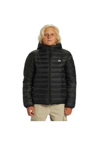 Quiksilver - Kurtka ocieplająca dla Chłopcy SCALY Czarny. Okazja: na co dzień. Kolor: brązowy, zielony, wielokolorowy. Materiał: nylon, materiał. Styl: młodzieżowy, casual