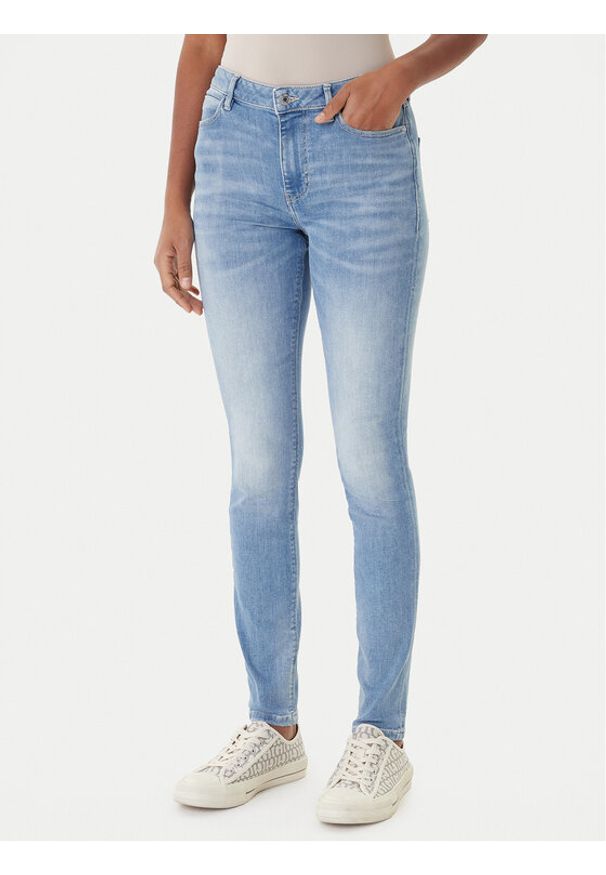 Guess Jeansy W2YA46 D4Q01 Niebieski Skinny Fit. Kolor: niebieski