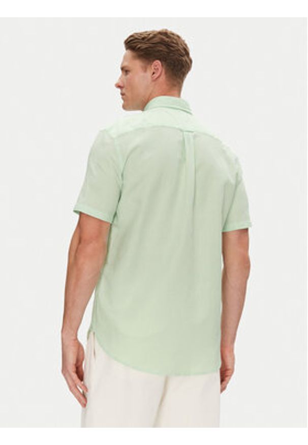 TOMMY HILFIGER - Tommy Hilfiger Koszula MW0MW40703 Zielony Regular Fit. Kolor: zielony. Materiał: len