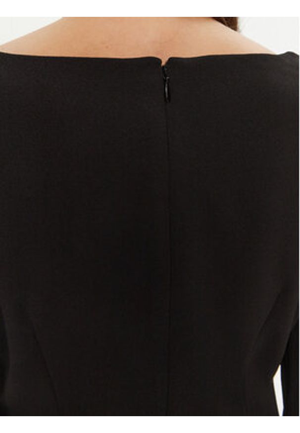 DKNY Sukienka koktajlowa DD4H1242 Czarny Slim Fit. Kolor: czarny. Materiał: syntetyk. Styl: wizytowy