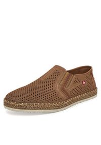 Rieker Espadryle B5297-64 Brązowy. Kolor: brązowy. Materiał: skóra #5