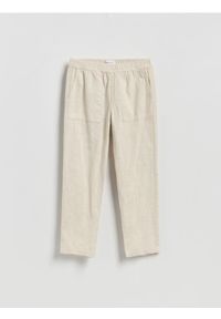 Reserved - Bawełniane spodnie jogger - złamana biel. Materiał: bawełna #1