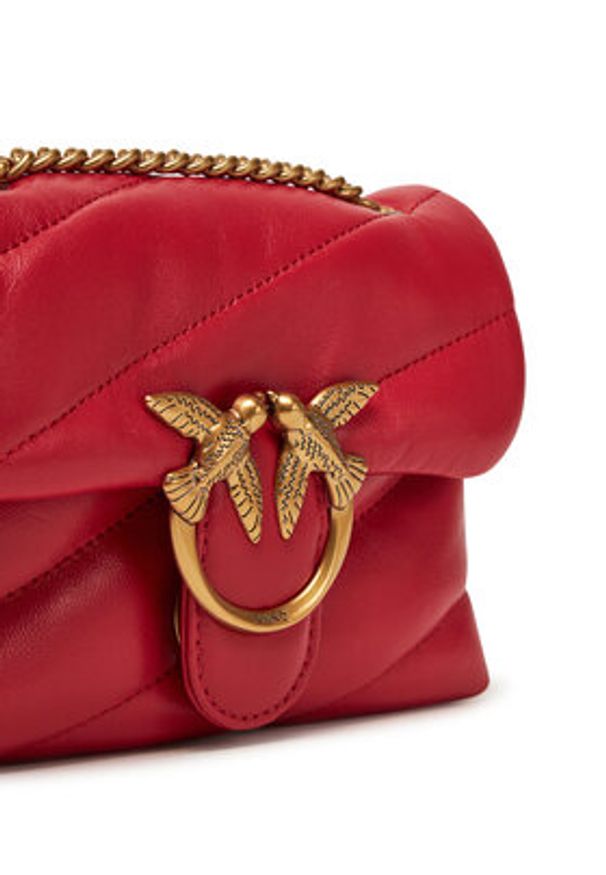 Pinko - PINKO Torebka Love Puff Baby Cl PE 25 PLTT 100040 A0F2 Czerwony. Kolor: czerwony. Materiał: skórzane