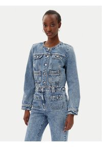 Morgan Kurtka jeansowa 251-VCHARME Niebieski Regular Fit. Kolor: niebieski. Materiał: bawełna #1