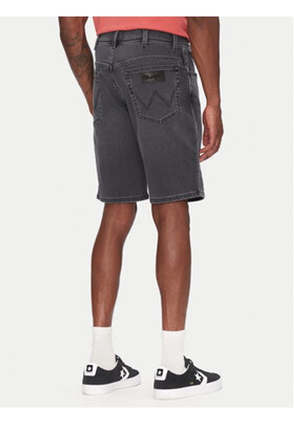 Wrangler Szorty jeansowe Texas 112364833 Szary Regular Fit. Kolor: szary. Materiał: bawełna