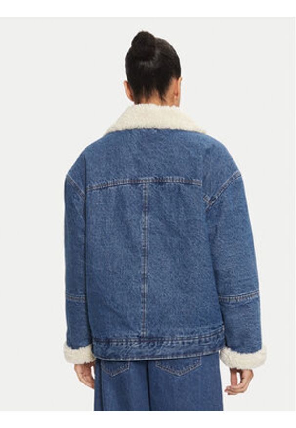 Levi's® Kurtka jeansowa Flight A9370-0001 Niebieski Relaxed Fit. Kolor: niebieski. Materiał: bawełna