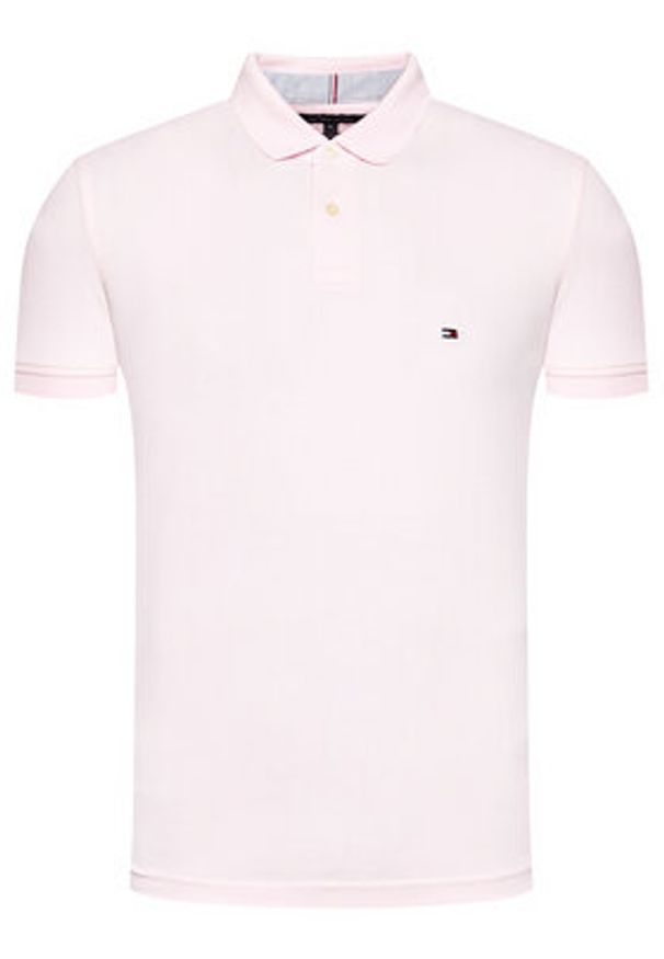 TOMMY HILFIGER - Tommy Hilfiger Polo 1985 MW0MW17770 Różowy Regular Fit. Typ kołnierza: polo. Kolor: różowy. Materiał: bawełna