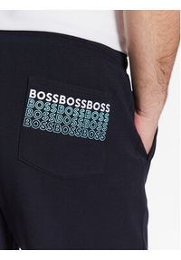 BOSS - Boss Szorty sportowe 50497184 Granatowy Regular Fit. Kolor: niebieski. Materiał: bawełna. Styl: sportowy #5