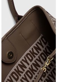 DKNY - Dkny torebka kolor brązowy. Kolor: brązowy. Rodzaj torebki: na ramię #6