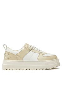 Hugo - HUGO Sneakersy Lyssa 50536310 Beżowy. Kolor: beżowy. Materiał: materiał #1