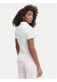 TOMMY HILFIGER - Tommy Hilfiger Polo WW0WW49252 Biały Slim Fit. Typ kołnierza: polo. Kolor: biały. Materiał: bawełna #2