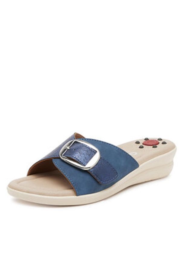 Go Soft Klapki LAH3T9092-3 Granatowy. Kolor: niebieski. Materiał: syntetyk, materiał