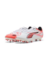 Buty piłkarskie męskie Puma 01 Ultra 5 Play Fgag. Kolor: biały, czerwony, wielokolorowy, czarny. Materiał: materiał, syntetyk. Sport: piłka nożna