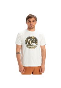 Quiksilver - Koszulka z krótkim rękawem dla Mężczyzn EVO BUBBLE WRAPPED Biały. Kolor: biały. Materiał: materiał, bawełna. Długość rękawa: krótki rękaw. Długość: krótkie