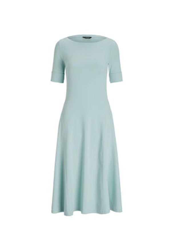 Lauren Ralph Lauren - LAUREN RALPH LAUREN Sukienka codzienna 250863913015 Błękitny Regular Fit. Okazja: na co dzień. Kolor: niebieski. Materiał: bawełna. Typ sukienki: proste. Styl: casual