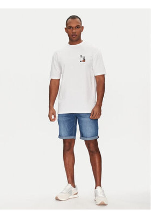 Guess T-Shirt F5GI10 I3Z14 Biały Oversize. Kolor: biały. Materiał: bawełna