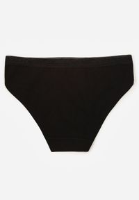 Renee - Czarne Majtki Figi z Bawełny z Napisem Love Adririn. Kolor: czarny. Materiał: bawełna. Wzór: napisy #2