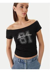 Guess Jeans T-Shirt W6GI07 J1314 Czarny Regular Fit. Kolor: czarny. Materiał: bawełna #4