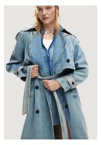 Desigual Trencz CHAQ_VIO Niebieski Casual Fit. Okazja: na co dzień. Kolor: niebieski. Styl: casual #2