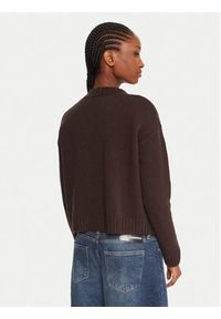 Weekend Max Mara Kardigan Filmato 2525346062 Brązowy Regular Fit. Kolor: brązowy. Materiał: wełna