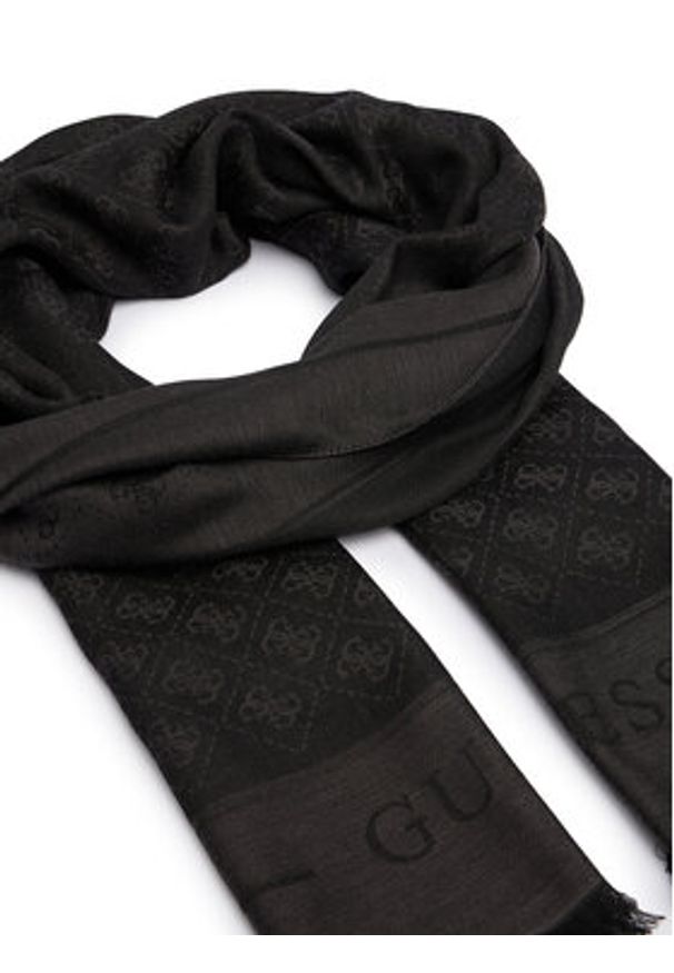 Guess Szalik AM9504 POL03 Czarny. Kolor: czarny. Materiał: materiał