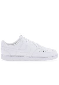 Buty męskie Nike Court Vision Low Next Nature DH2987-100 - białe. Zapięcie: sznurówki. Kolor: biały. Materiał: guma, skóra, syntetyk, materiał. Szerokość cholewki: normalna. Sezon: lato. Model: Nike Court #1