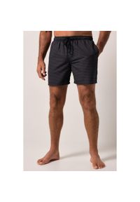 JAY-PI - Męskie Kąpielówki beachwear elastyczny pas. Kolekcja: plus size. Kolor: czarny. Materiał: poliester, materiał
