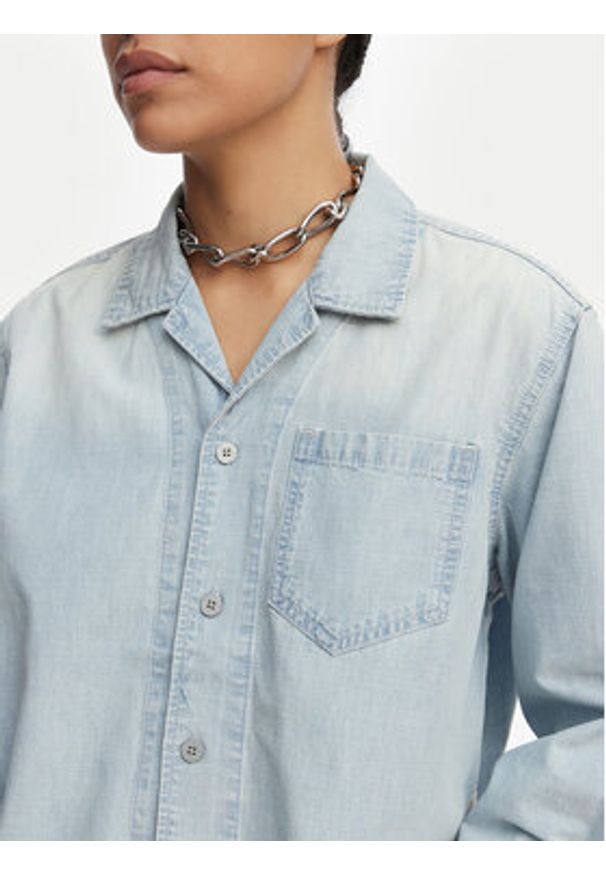 G-Star RAW - G-Star Raw Koszula jeansowa Resort D29076-E356 Niebieski jasny Relaxed Fit. Kolor: niebieski. Materiał: bawełna