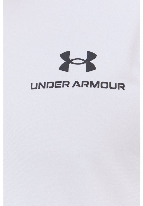 Under Armour - T-shirt. Kolor: szary. Materiał: dzianina. Wzór: nadruk