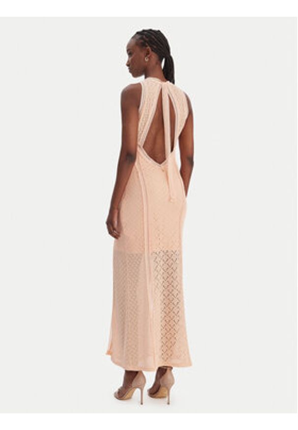 Guess Sukienka letnia W6GK16 K2953 Pomarańczowy Slim Fit. Kolor: pomarańczowy. Materiał: syntetyk. Sezon: lato