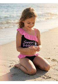 Sinsay - Dwuczęściowy strój kąpielowy z falbanami - czarny. Kolor: czarny #1