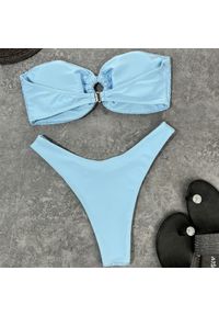 Intica - Strój kąpielowy bez ramiączek z dopasowanymi majtkami Khalani. Kolor: biały. Materiał: materiał. Długość: długie #9