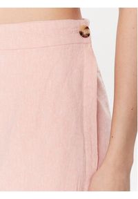 Moss Copenhagen Spódnica mini 17503 Różowy Basic Fit. Kolor: różowy. Materiał: len #3